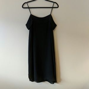 T Alexander Wang Cold-shoulder pleated silk crepe